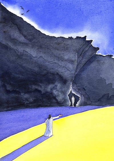 Jesus erweckt Lazarus zum Leben von Elizabeth Wang