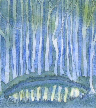 So wie eine Person im Wald die Tiefen eines tiefen Waldpools nicht sehen kann, so kann niemand Gott 
