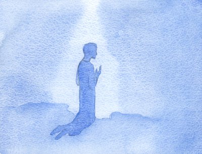 Auf einem Hügel in Galiläa kniend, lobte Jesus Gott und dankte ihm für seine heilige Mutter und für ihre Liebe und Gebete. von Elizabeth Wang