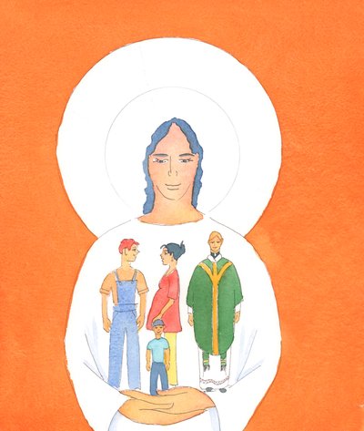 Menschen, die ihre alltäglichen Aufgaben in Einheit mit Christus erfüllen, zu Hause oder am Arbeitsplatz - oder im Priestertum - wachsen in Heiligkeit, 2005 von Elizabeth Wang