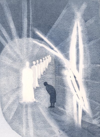 Manchmal ist Christus in seiner Herrlichkeit der Seele gegenwärtig und wird von unserem Schutzengel angebetet. Wir müssen nur anwesend sein und anbeten. von Elizabeth Wang