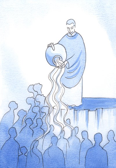 Die Hauptaufgaben derer, die am Priestertum Christi teilhaben, sind, Seelen zu retten, sie durch Christi kostbares Blut, durch sein Opfer und seine Sakramente reinzuwaschen von Elizabeth Wang