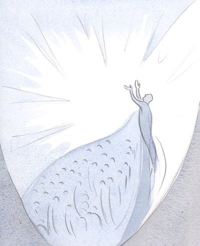 Derjenige, der (durch Selbstverleugnung) zustimmt, zum Vater zu steigen, vereint mit Christus in seinem Gebet, zieht alle seine Geliebten in die Seele. von Elizabeth Wang