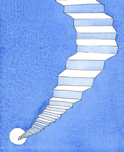 Es gibt nur einen Weg über den dunklen Abgrund, der die Erde vom Himmel trennt, 2004 von Elizabeth Wang