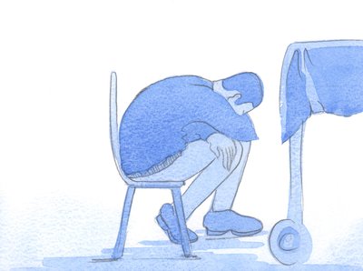 Das sehen wir in einem zärtlichen Blick: Traurigkeit, Liebe und Kummer für einen anderen in Not, die von uns praktische Hilfe und sanften Trost verlangen von Elizabeth Wang