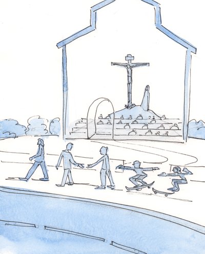 Diejenigen, die sich nicht die Mühe machen, zur Messe zu gehen, sind in Gottes Augen mehr als nur faul, 2004 von Elizabeth Wang