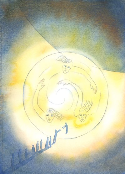 Durch die Taufe werden wir in das Leben der Heiligen Dreifaltigkeit eingeführt, 2003 von Elizabeth Wang