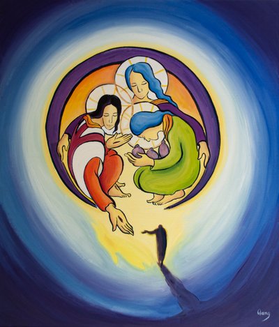 Durch Reue und Glauben an Christus erlauben wir ihm, uns in das Herz der Heiligen Dreifaltigkeit zu ziehen. von Elizabeth Wang