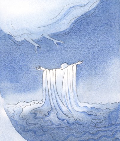 Durch das Blut Christi werden wir gewaschen und in ein weißes Gewand gekleidet, bereit, dem Vater zu nahen. von Elizabeth Wang