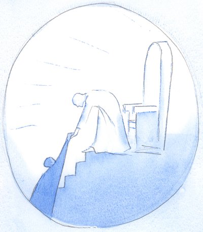 Wenn wir unsere Fehler bekennen, mit Akten des Glaubens an Christi Liebe, ermöglichen wir ihm, uns an einen sicheren Ort neben ihm zu ziehen, 2002 von Elizabeth Wang