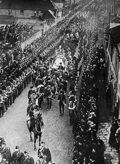 Der Tod von Königin Victoria von Elliott and Fry