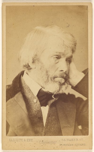 Thomas Carlyle (1795 - 1881) von Elliott and Fry