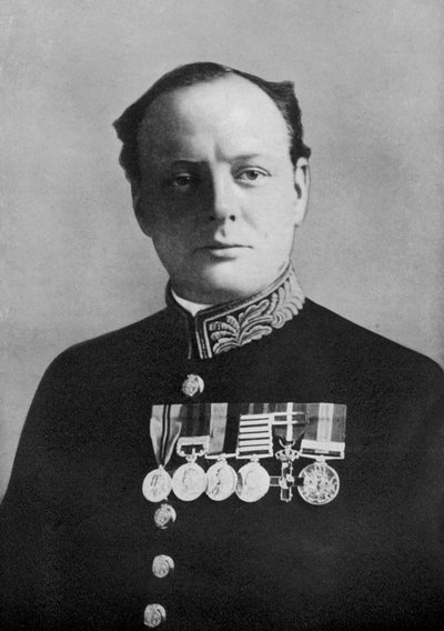 Winston Churchill, Erster Lord der Admiralität, 1914-1915, 1920 von Elliott and Fry