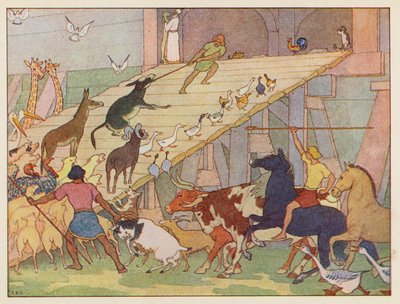 Noahs Arche: An Bord gehen von Elmer Boyd Smith
