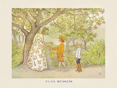 Lasse Liten Im Garten von Elsa Beskow