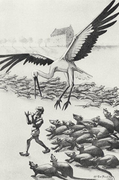Nils, die Ratten und die Gans, Illustration aus 
