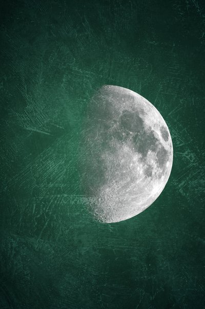 Strukturierter kosmischer Mond von Ema Paraschiv