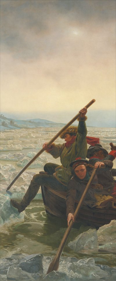 Washington überquert den Delaware River, 25. Dezember 1776 von Emanuel Gottlieb Leutze
