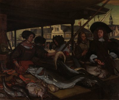 Der Neue Fischmarkt in Amsterdam von Emanuel de Witte