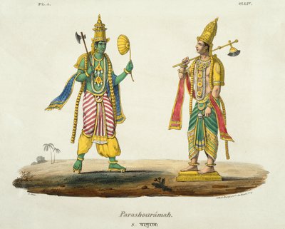 Parashurama, graviert von de Marlet und du Bouloi von Emil Beau
