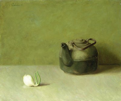 Stillleben mit Teekanne und Zwiebel von Emil Carlsen