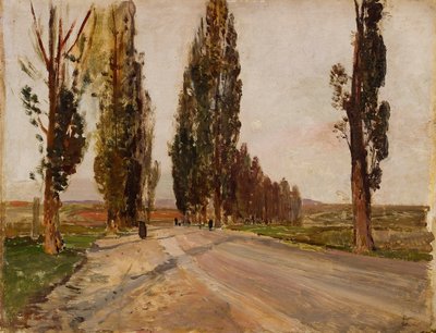 Boulevard der Pappeln bei Plankenberg, ca. 1890 von Emil Jakob Schindler