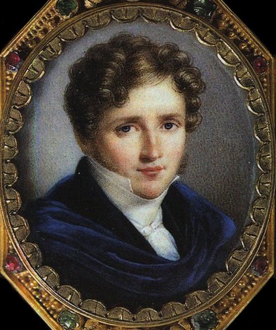 Porträt des Autors Alfred de Vigny von Emile (after) Lassalle