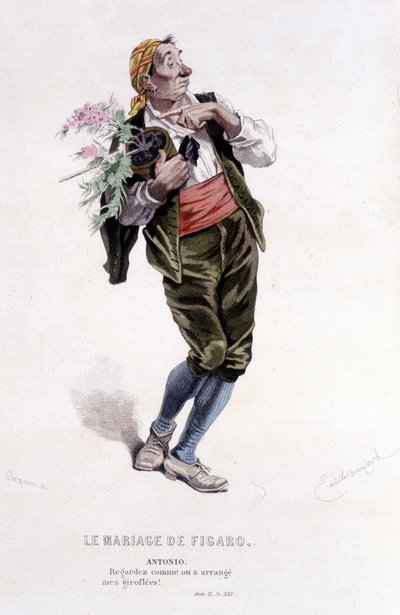 Antonio in „Die Hochzeit des Figaro“ von Emile Antoine Bayard