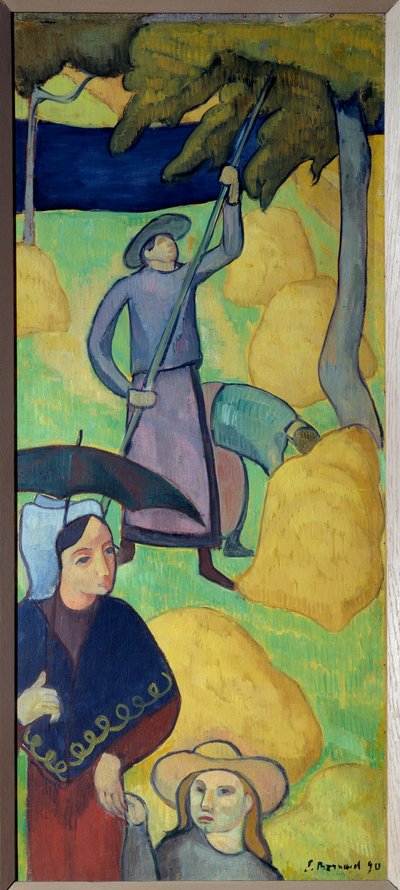 Äpfel pflücken im Obstgarten von Emile Bernard
