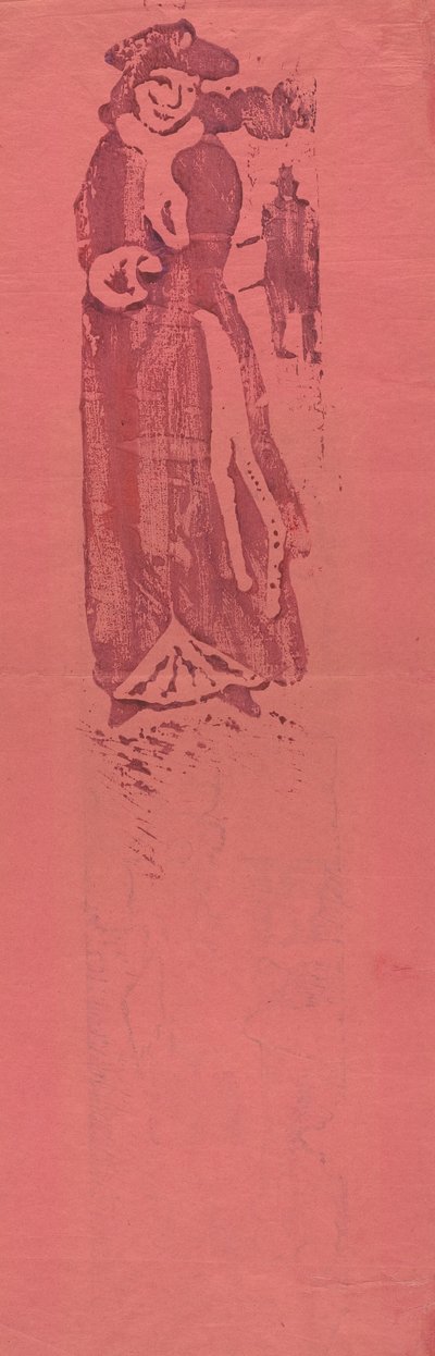 Frau mit Muff von Emile Bernard