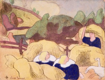 Frauen machen Heuhaufen, aus der Serie 
