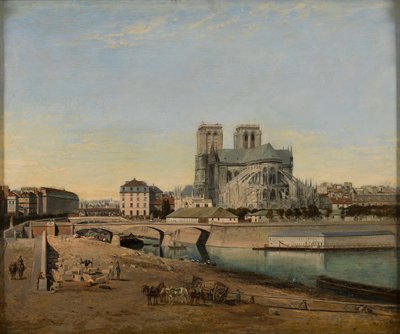 Apsis von Notre-Dame, gesehen vom Quai de la Tournelle von Emile Harrouart