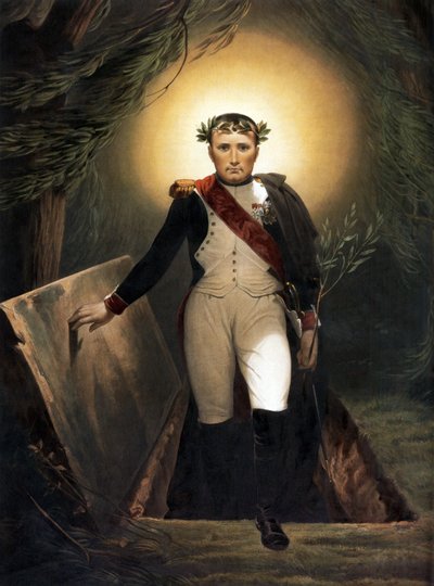 Napoleon verlässt sein Grab von Emile Jean Horace Vernet
