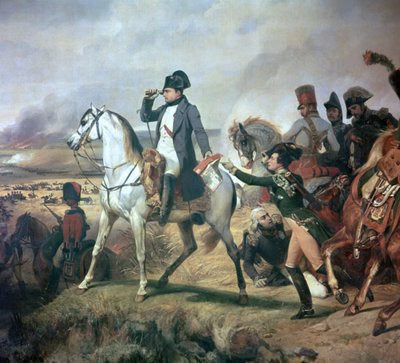 Napoleon in der Schlacht von Wagram von Emile Jean Horace Vernet