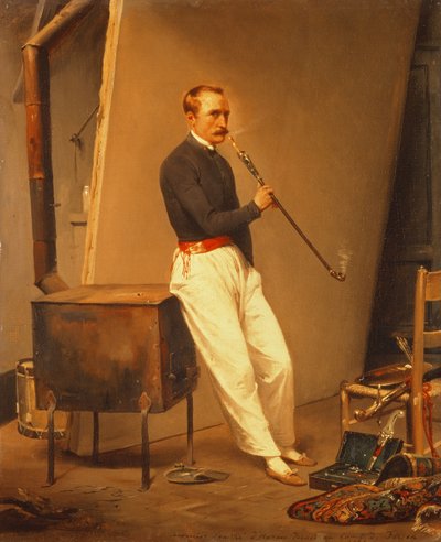 Selbstporträt, 1835 von Emile Jean Horace Vernet