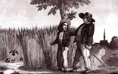 Die Lerche und der Wirt, Fabel von La Fontaine von Emile Joseph Alexandre Gouget
