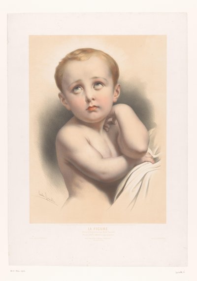 Junger Christus blickt zum Himmel von Emile Lassalle