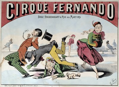 Cirque Fernando - Plakat von Lévy, Ende des 19. Jahrhunderts von Emile Levy