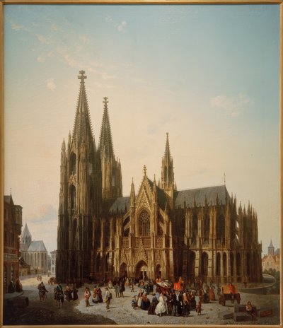 Kölner Dom in antizipierter Vollendung von Emile Pierre Joseph De Cauwer