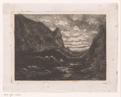 Bergsee von Emile Puttaert (attributed to)