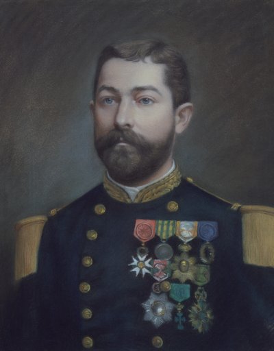 Porträt von Emile Commander Duboc (1852 - 1935), Held der Eroberung von Tonkin von Emile Richard Haumont