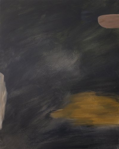 Dunkles Gold Abstrakt von Emily Tingey