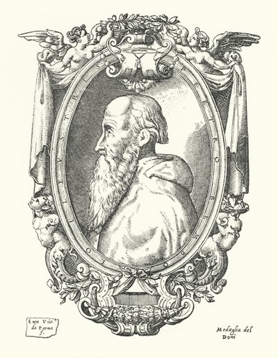 Pietro Bembo, italienischer Gelehrter, Dichter und Kardinal von Enea Vico