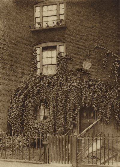 23 Hercules Road, Lambeth, Wohnsitz von William Blake von 1793 bis 1796 (s/w Foto) von English Photographer