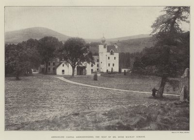 Abergeldie Castle, Aberdeenshire, der Sitz von Mr. Hugh Mackay Gordon von English Photographer
