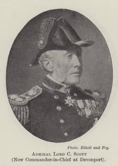 Admiral Lord C Scott, neuer Oberbefehlshaber in Devonport von English Photographer