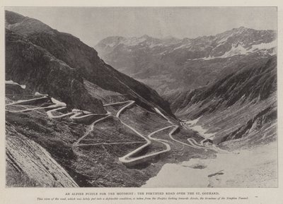 Ein alpines Rätsel für den Autofahrer, die befestigte Straße über den St. Gotthard von English Photographer