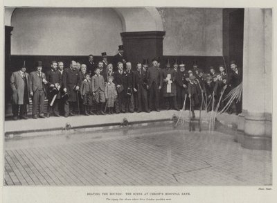 Grenzmarkierung, die Szene im Christs Hospital Bath von English Photographer