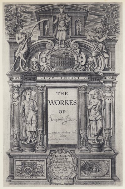 Ben Jonson, The Workes, W Stansby 1616 von English Photographer