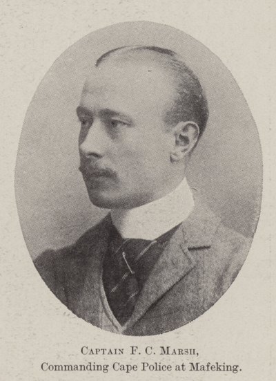 Captain F C Marsh, Kommandant der Kap-Polizei in Mafeking von English Photographer